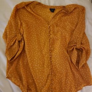 Torrid button up blouse top
